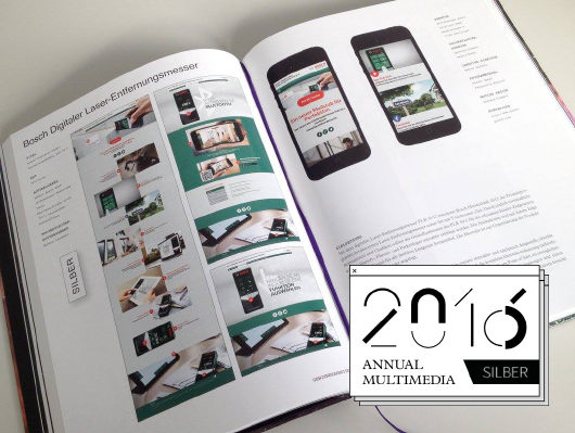 Annual Multimedia Award Silber für interaktive Microsite